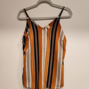 Orange and Black Striped Camisole
